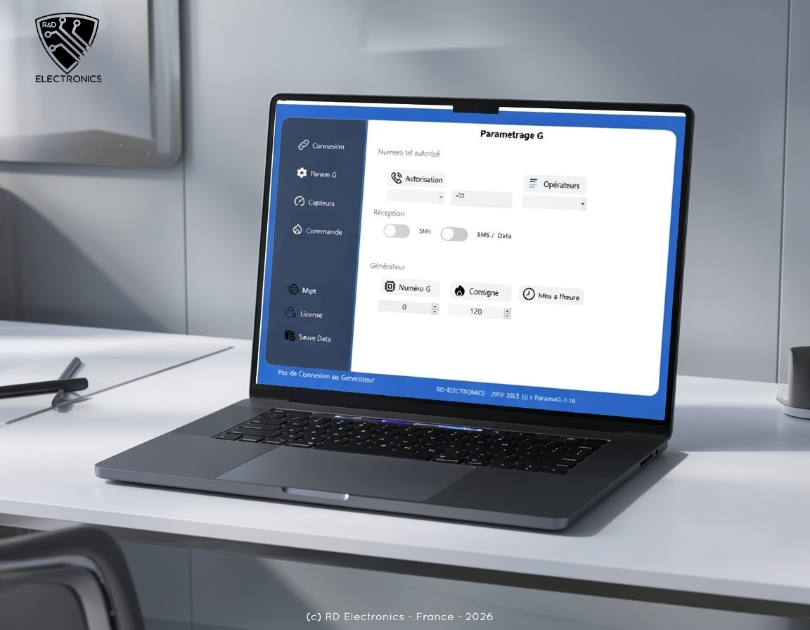 Paramétrage logiciel système embarqué